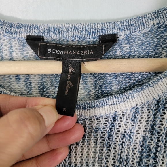 BCBG Maxazria CAMERON Women's Knit Top Sz S Gray Dolman Sleeve 100% Cotton Y2K - Picture 10 of 12